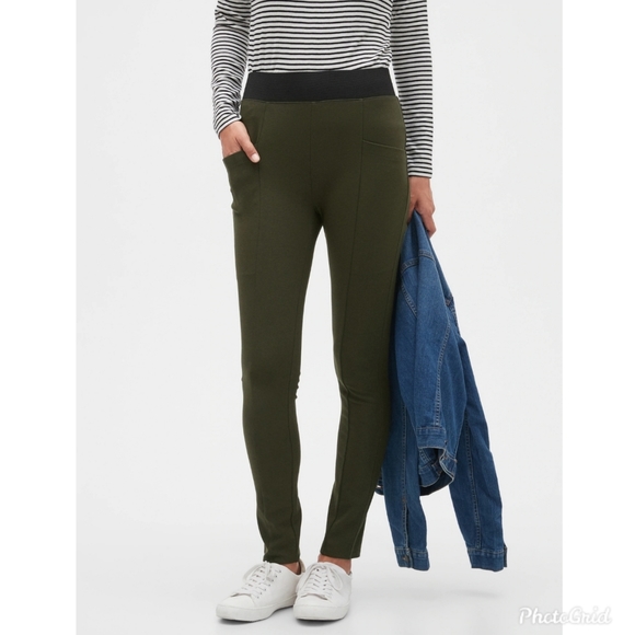 Ponte leggings in navy - Picture 2 of 4